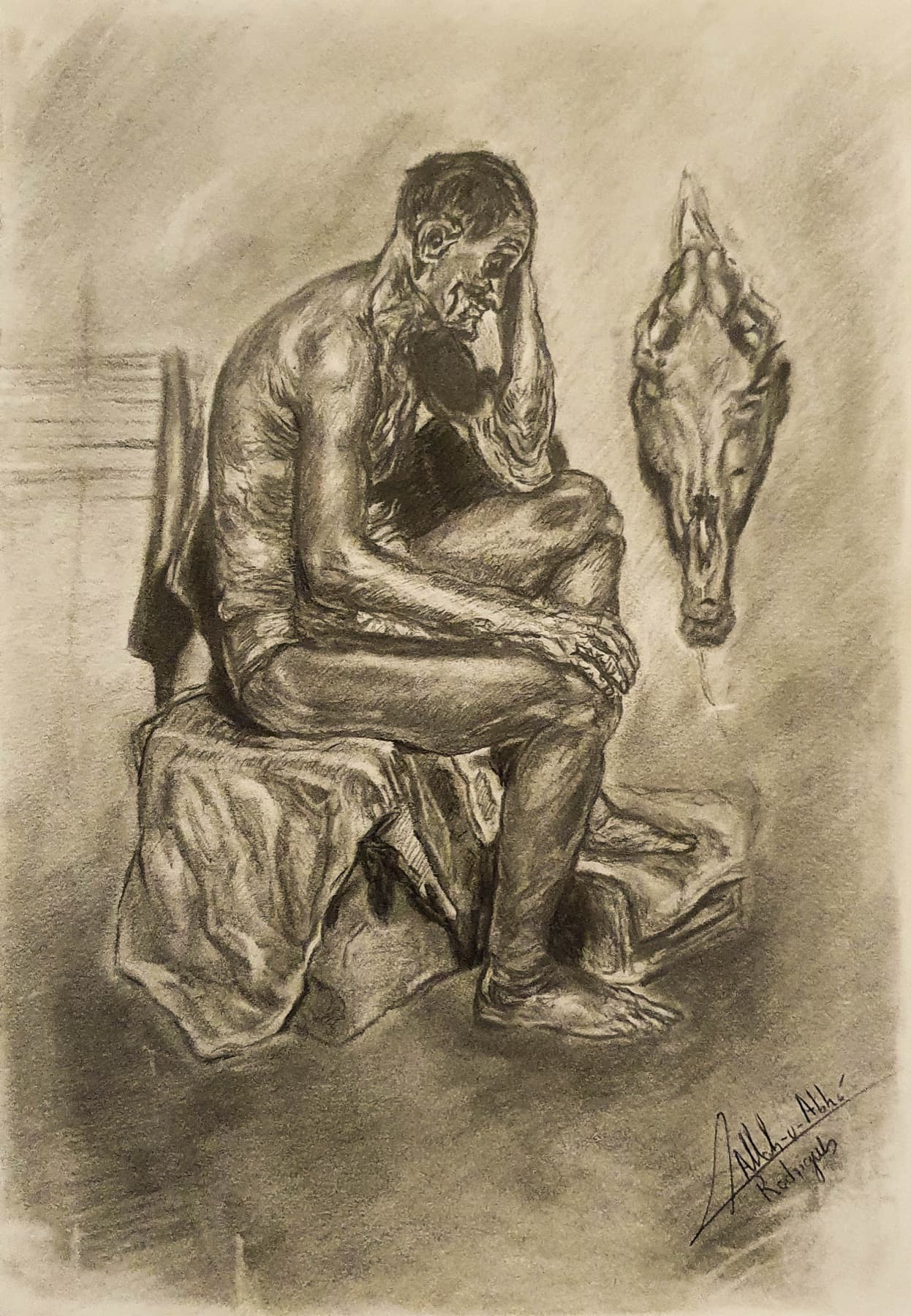 Afterlife, pencil, 2021